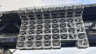 Platform til malerarbejdet på Øresundsbroen skal optimeres af Blaaholm Industry